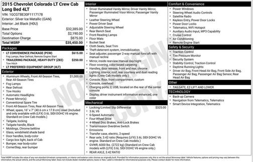 Silver Ice Metallic 2015 Chevrolet Colorado LT