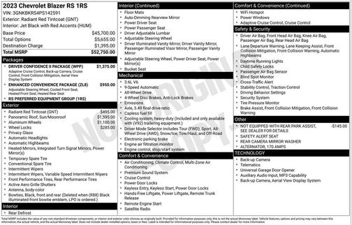 2023 Chevrolet Blazer RS