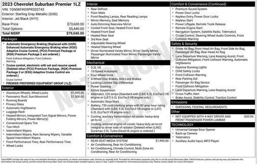 2023 Chevrolet Suburban Premier