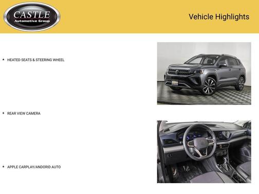 White 2024 Volkswagen Taos 1.5T SE