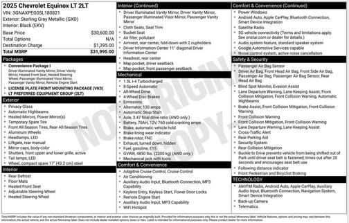 2025 Chevrolet Equinox 1LT