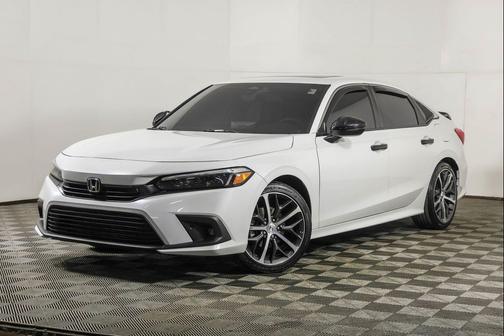 Platinum White Pearl 2024 Honda Civic Touring