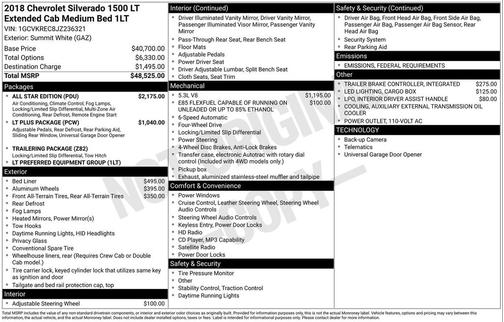 2018 Chevrolet Silverado 1500 1LT