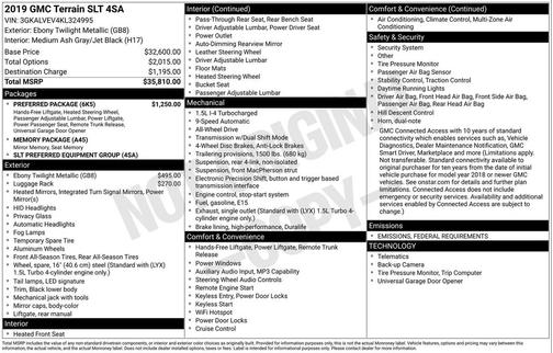 2019 GMC Terrain SLT