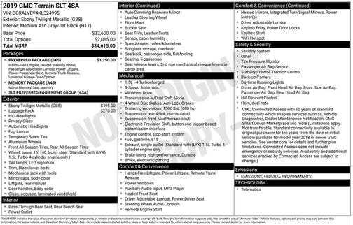 2019 GMC Terrain SLT