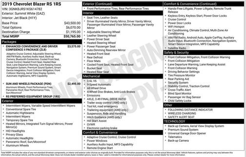 2019 Chevrolet Blazer RS
