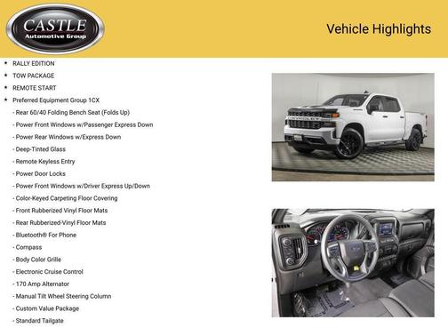 Summit White 2021 Chevrolet Silverado 1500 Custom