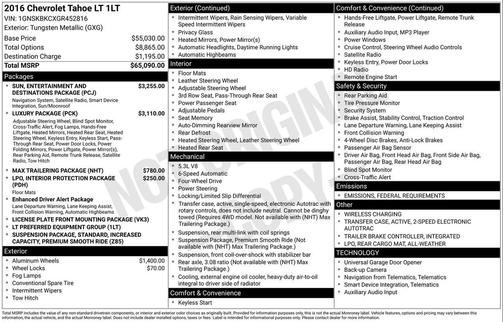 2016 Chevrolet Tahoe LT
