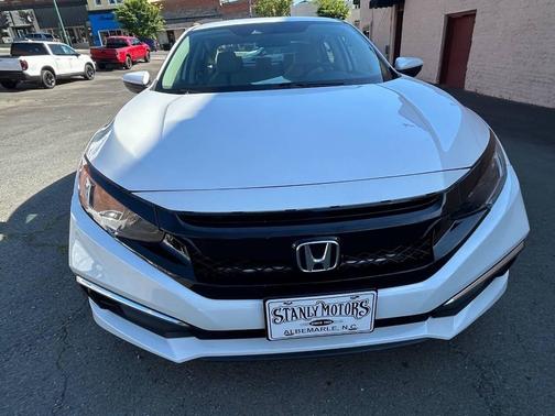 Platinum White Pearl 2020 Honda Civic LX