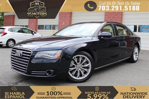 Blue 2012 Audi A8 4.2