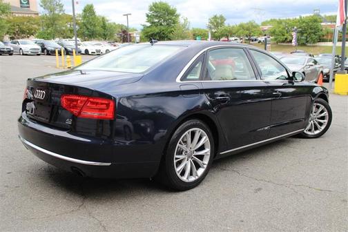 Blue 2012 Audi A8 4.2