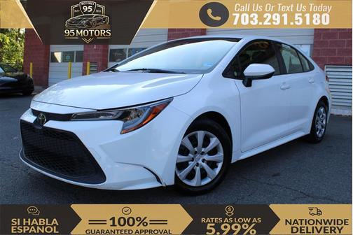 White 2021 Toyota Corolla LE