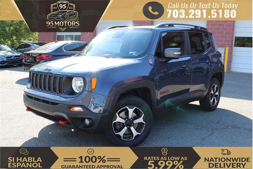 Blue 2021 Jeep Renegade Trailhawk