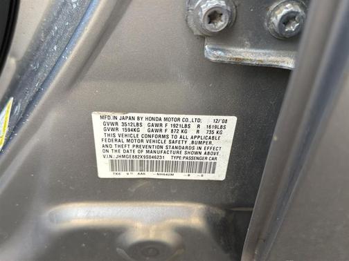 Storm Silver Metallic 2009 Honda Fit Base