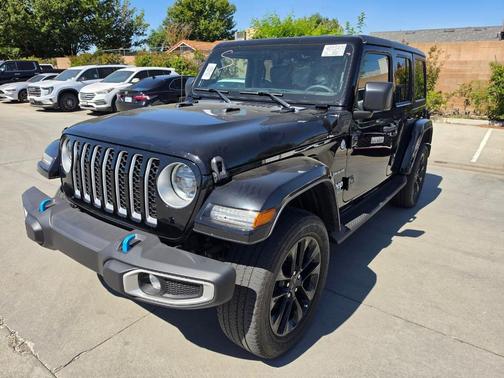 Black Clearcoat 2023 Jeep Wrangler 4xe Sahara