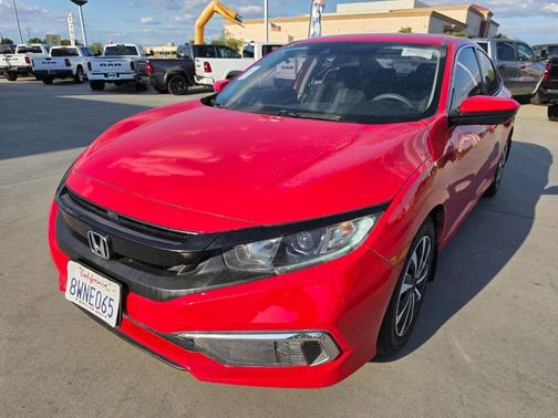 Red 2021 Honda Civic LX