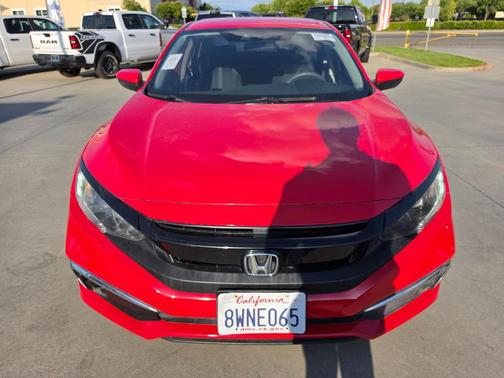 Red 2021 Honda Civic LX