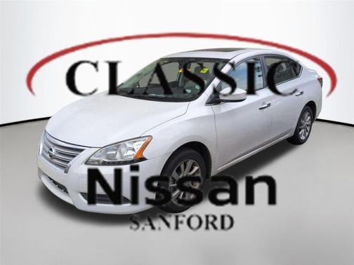 Aspen White 2015 Nissan Sentra SV