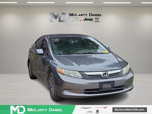 Gray 2012 Honda Civic LX