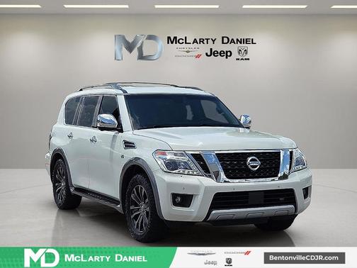 White 2017 Nissan Armada Platinum