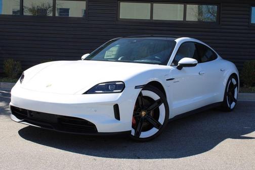 White 2025 Porsche Taycan 4S