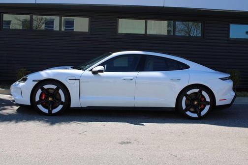 White 2025 Porsche Taycan 4S