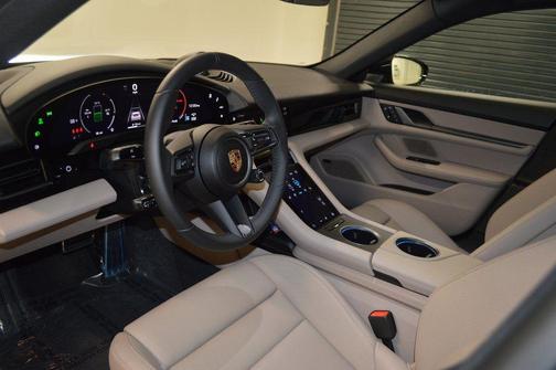 Jet Black Metallic 2025 Porsche Taycan 4