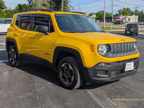 Solar Yellow 2017 Jeep Renegade Sport