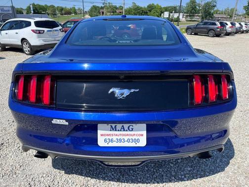 Blue 2015 Ford Mustang EcoBoost Premium