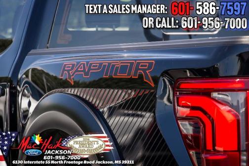 AGATE BLACK METALLIC 2025 Ford F-150 RAPTOR