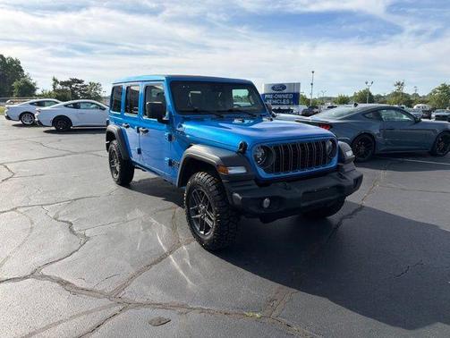 Hydro Blue Pearl 2024 Jeep Wrangler Sport