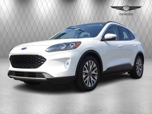 Star White Metallic Tri-Coat 2020 Ford Escape Titanium