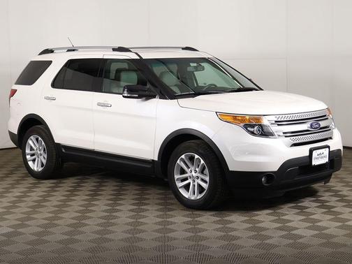 White Platinum Clearcoat Metallic 2015 Ford Explorer XLT
