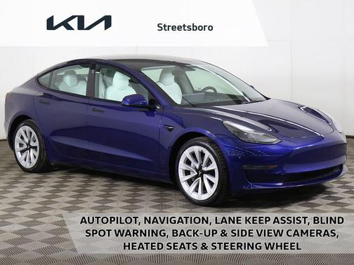 Deep Blue Metallic 2022 Tesla Model 3 Long Range