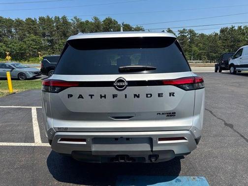 Brilliant Silver Metallic 2025 Nissan Pathfinder Platinum