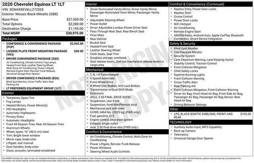Mosaic Black Metallic 2020 Chevrolet Equinox 1LT