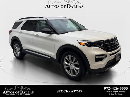 Star White Metallic Tri-Coat 2022 Ford Explorer XLT