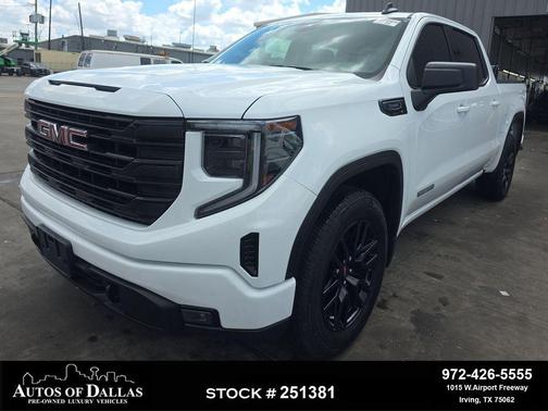 Summit White 2025 GMC Sierra 1500 Elevation