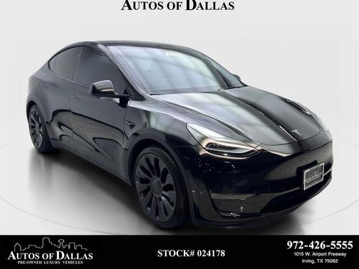 Solid Black 2024 Tesla Model Y Performance Dual Motor All-Wheel Drive