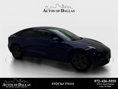 Deep Blue Metallic 2022 Tesla Model 3 Standard Range