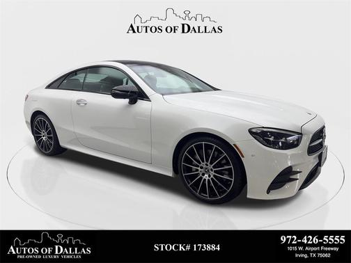 White 2022 Mercedes-Benz E-Class E 450 Coupe AMG NIGHT PKG,NAV,CAM,PANO,20'' WHLS