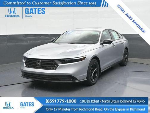Solar Silver Metallic 2025 Honda Accord SE
