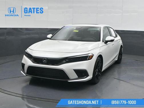 Platinum White Pearl 2024 Honda Civic Sport Touring