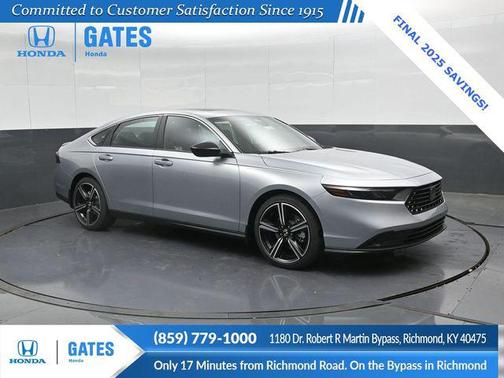 Solar Silver Metallic 2025 Honda Accord Hybrid Sport