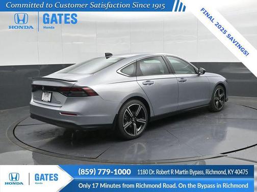 Solar Silver Metallic 2025 Honda Accord Hybrid Sport