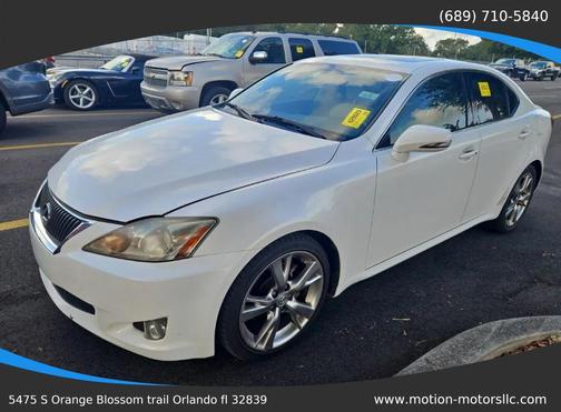 White 2009 Lexus IS 250 Base