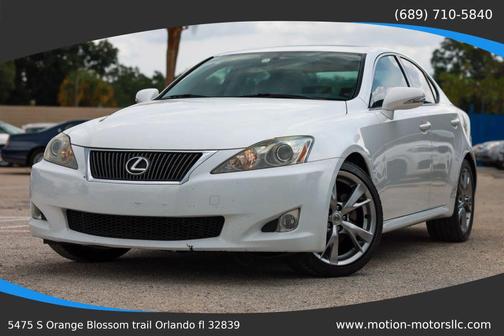White 2009 Lexus IS 250 Base