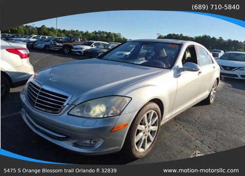 Silver 2007 Mercedes-Benz S-Class S 550 Sedan 4D