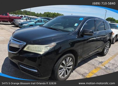 Crystal Black Pearl 2015 Acura MDX 3.5L
