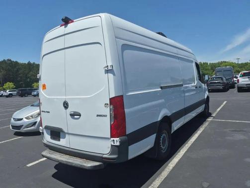 White 2021 Mercedes-Benz Sprinter 2500 High Roof w/170  WB Van 3D